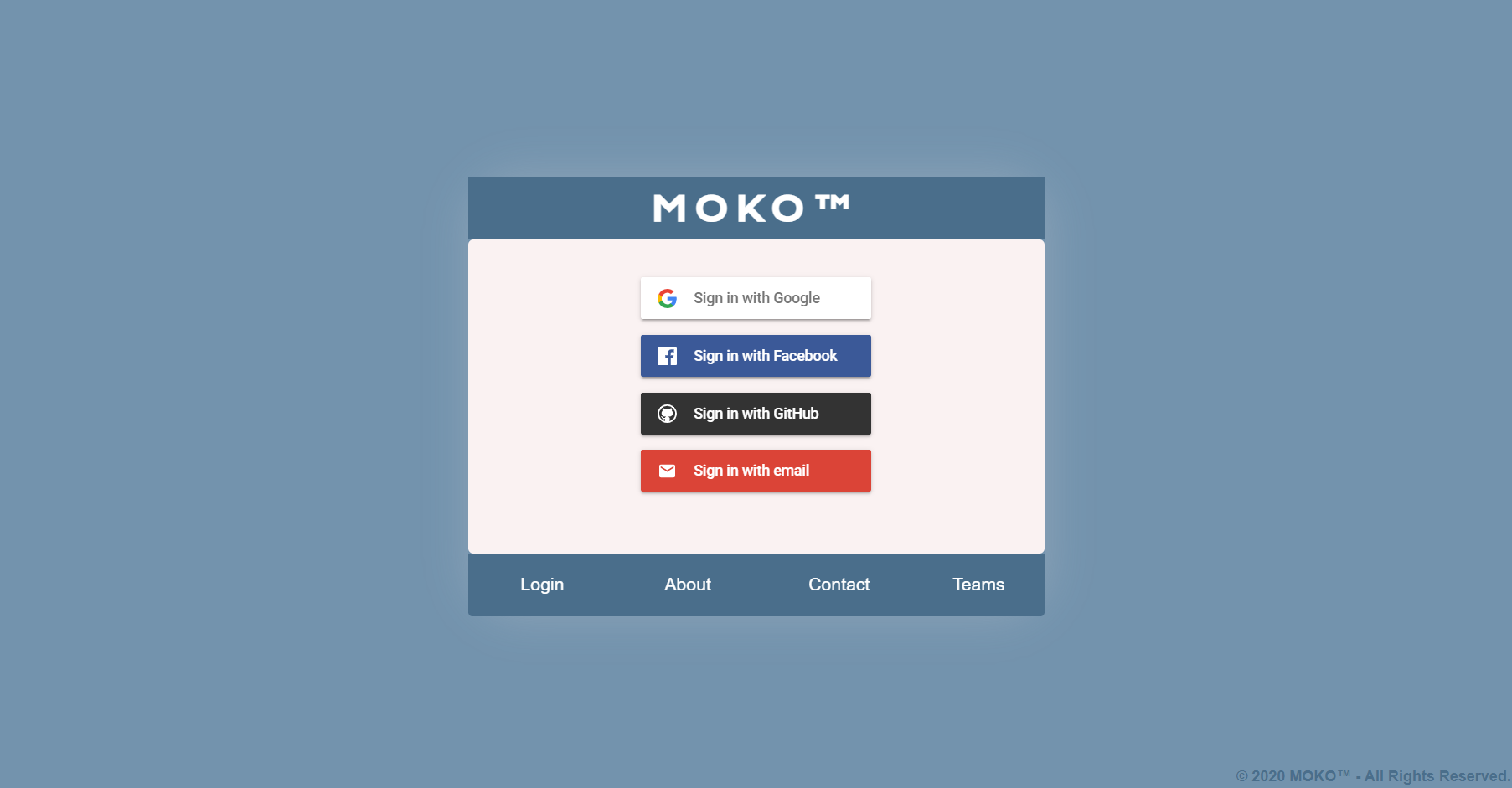 Moko Chat App Project